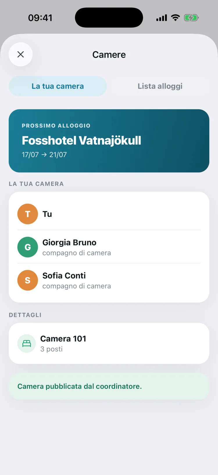 La tua camera e i compagni di stanza per il prossimo alloggio